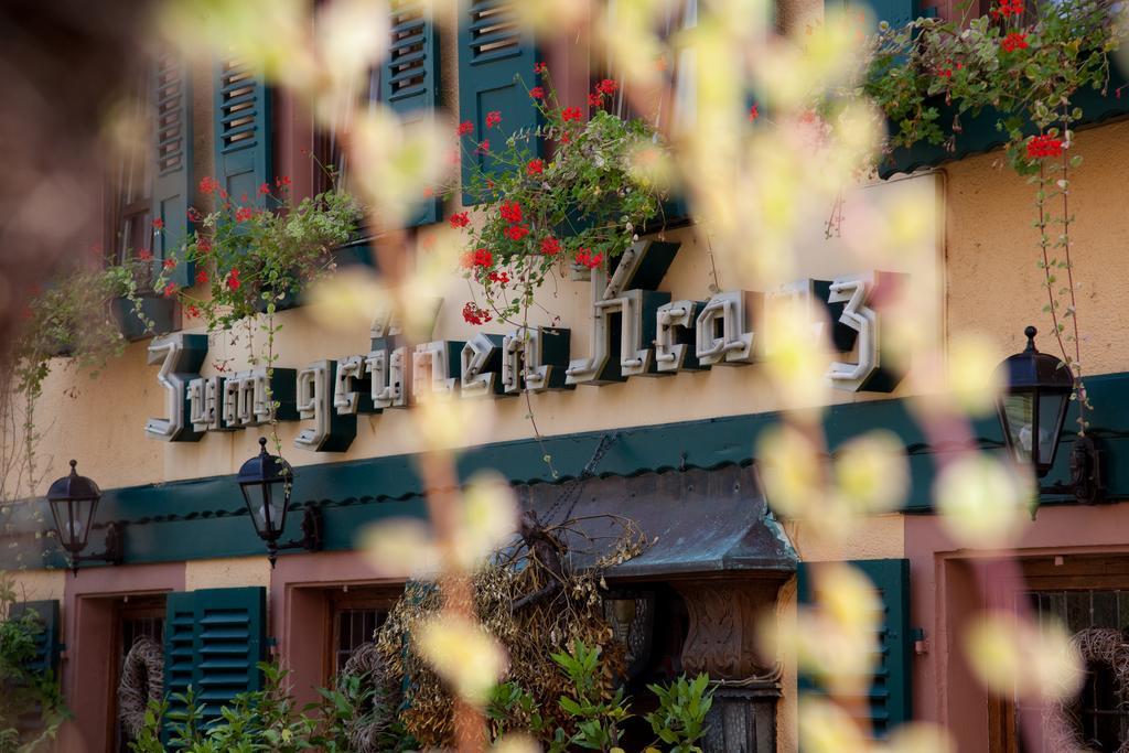 Weinhotel Des Riesling Zum Gruenen Kranz Rüdesheim am Rhein Esterno foto